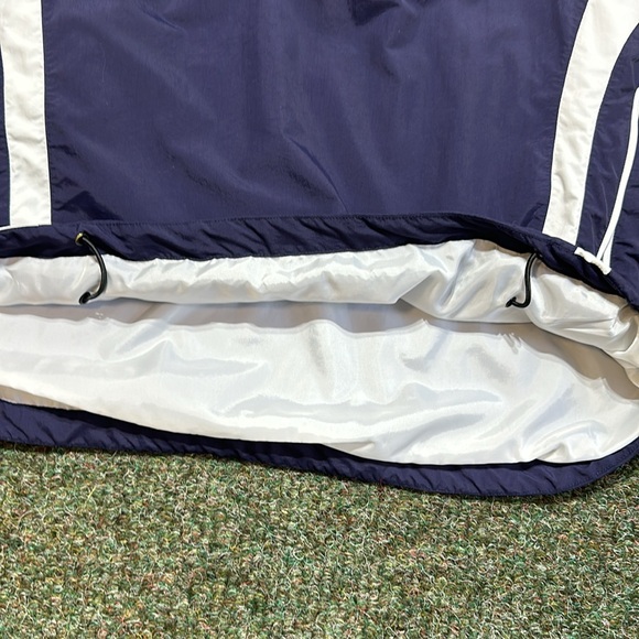 FootJoy Mens Jacket Blue Colorblock 1/2 Zip Anorak Nylon Windbreaker - Picture 7 of 14